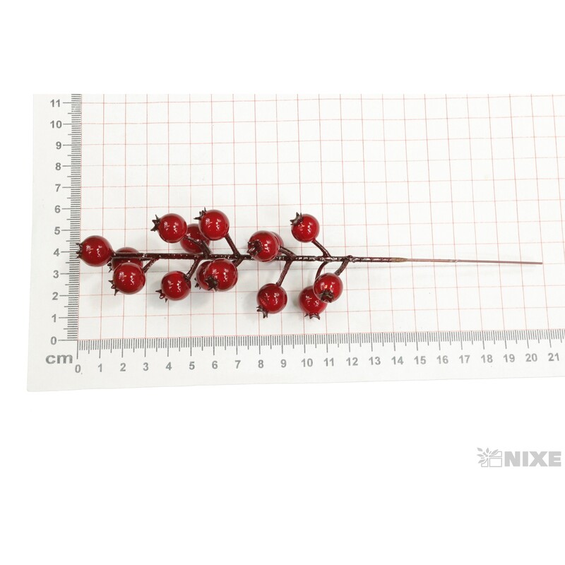 JEŘABINA 20cm 12ks*ČERVENÁ