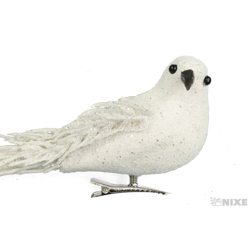 PTÁČEK KLIPS 22cm 3ks*BÍLÁ