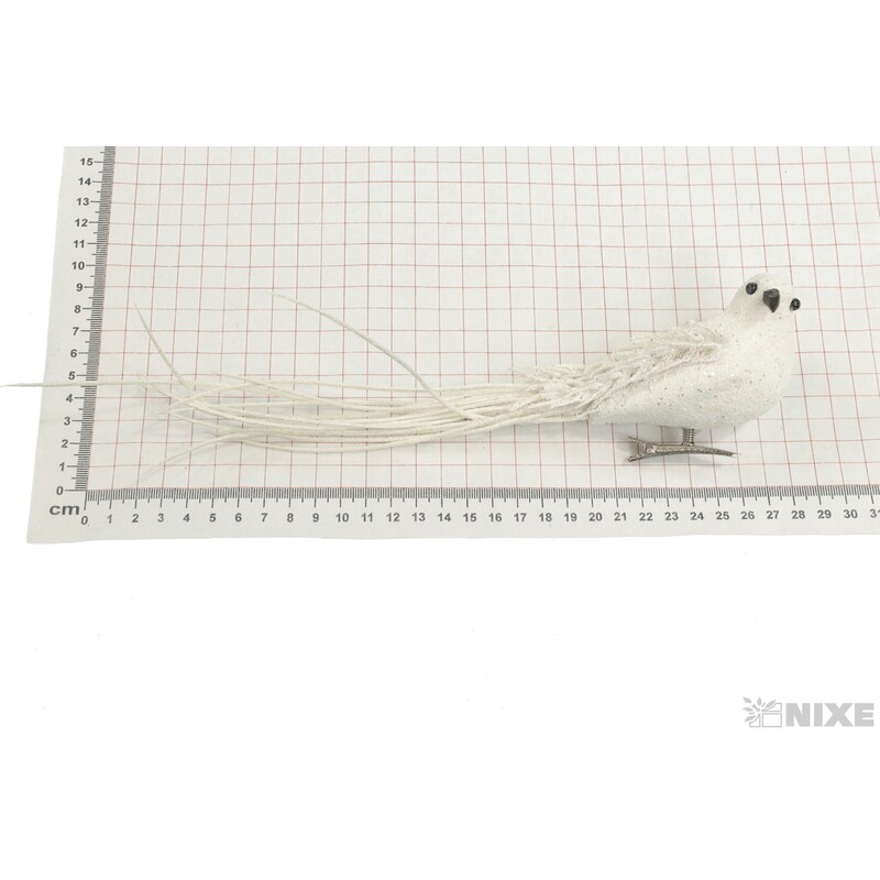 PTÁČEK KLIPS 22cm 3ks*BÍLÁ