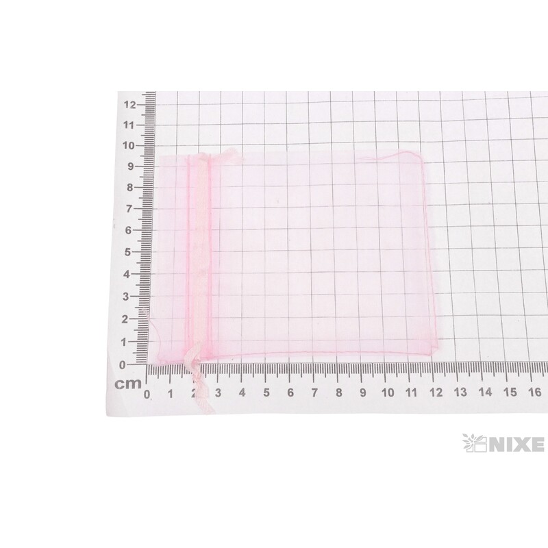 SÁČEK ORGANZA 09x12cm*RŮŽOVÁ SV.