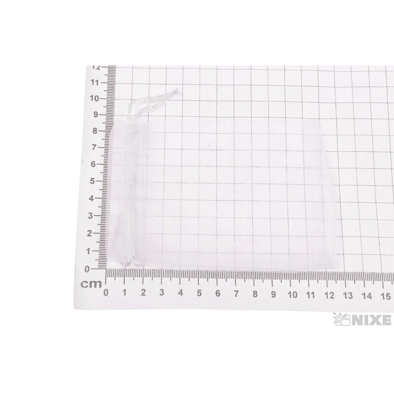 SÁČEK ORGANZA 09x12cm*BÍLÁ