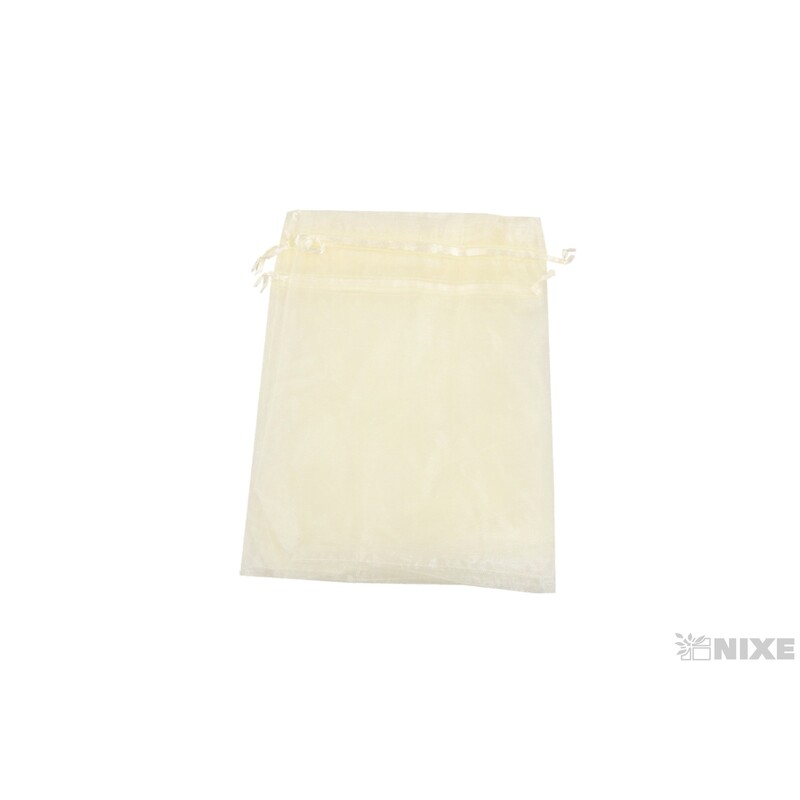 SÁČEK ORGANZA 09x12cm*KRÉMOVÁ