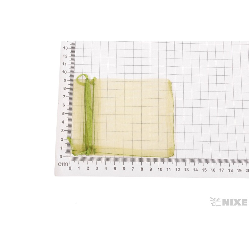 SÁČEK ORGANZA 09x12cm*ZELENÁ POVADLÁ
