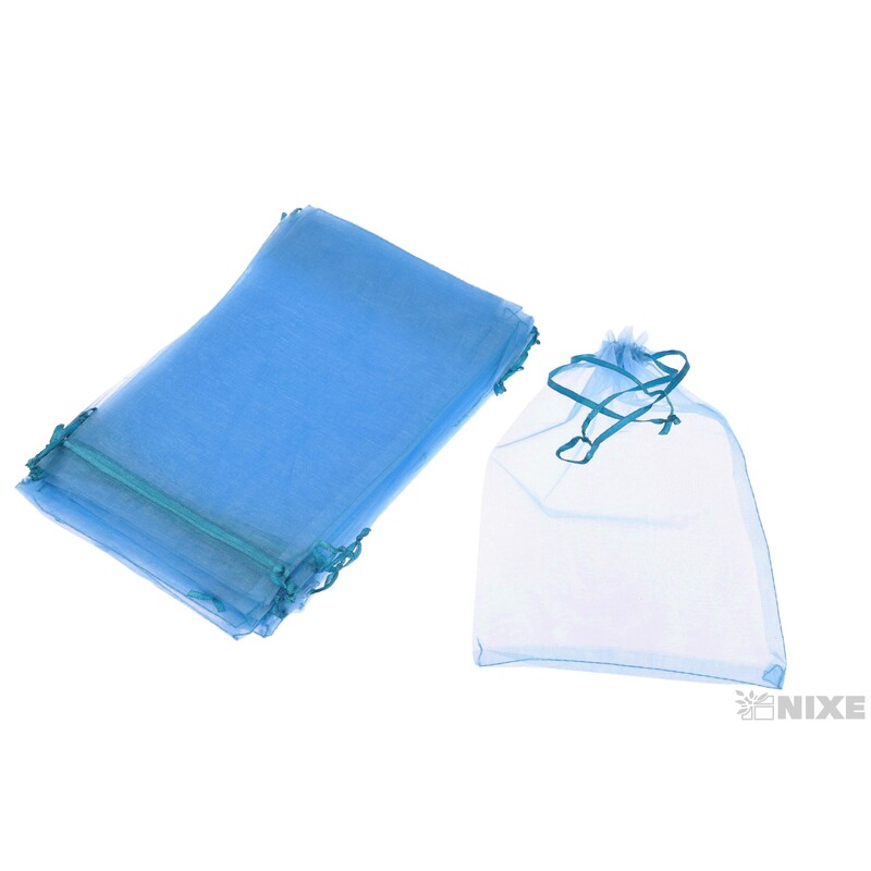 SÁČEK ORGANZA 09x12cm*MODRÁ