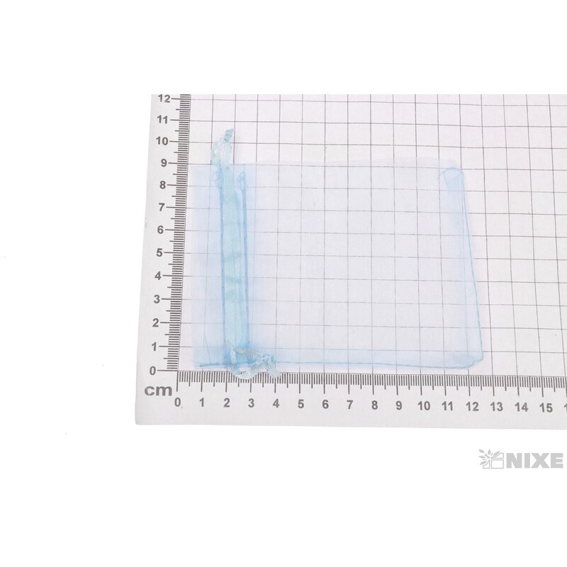 SÁČEK ORGANZA 09x12cm*MODRÁ SV.