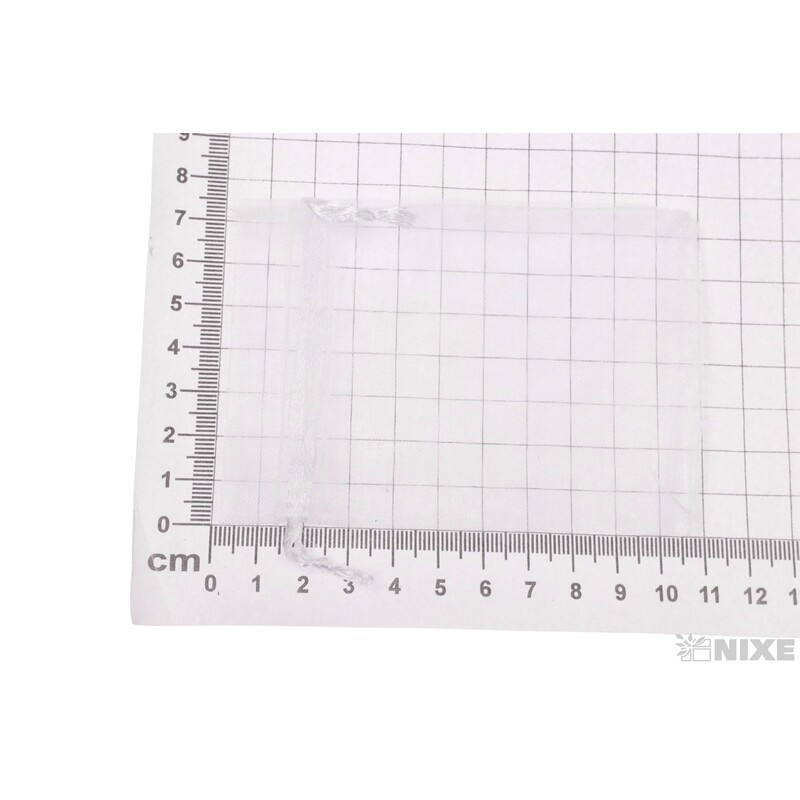 SÁČEK ORGANZA 7,5x10cm*BÍLÁ