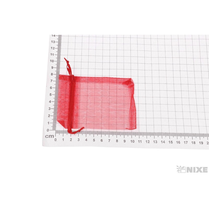 SÁČEK ORGANZA 7,5x10cm*ČERVENÁ