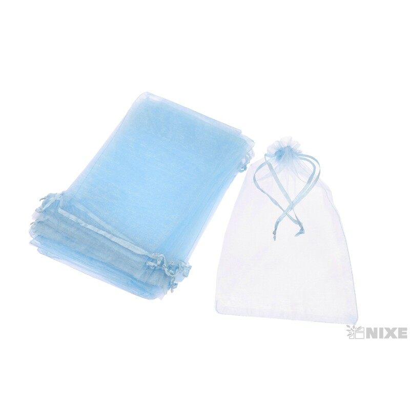 SÁČEK ORGANZA 7,5x10cm*MODRÁ SV.