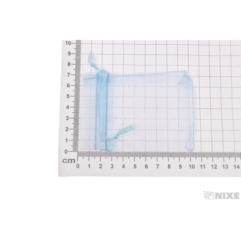 SÁČEK ORGANZA 7,5x10cm*MODRÁ SV.