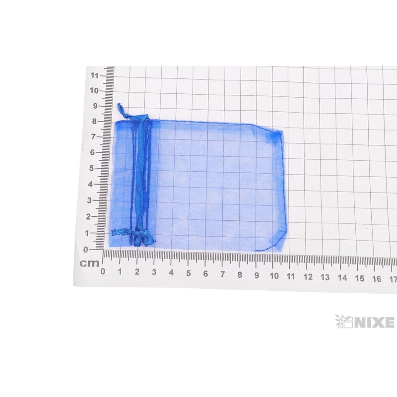 SÁČEK ORGANZA 7,5x10cm*MODRÁ TM.