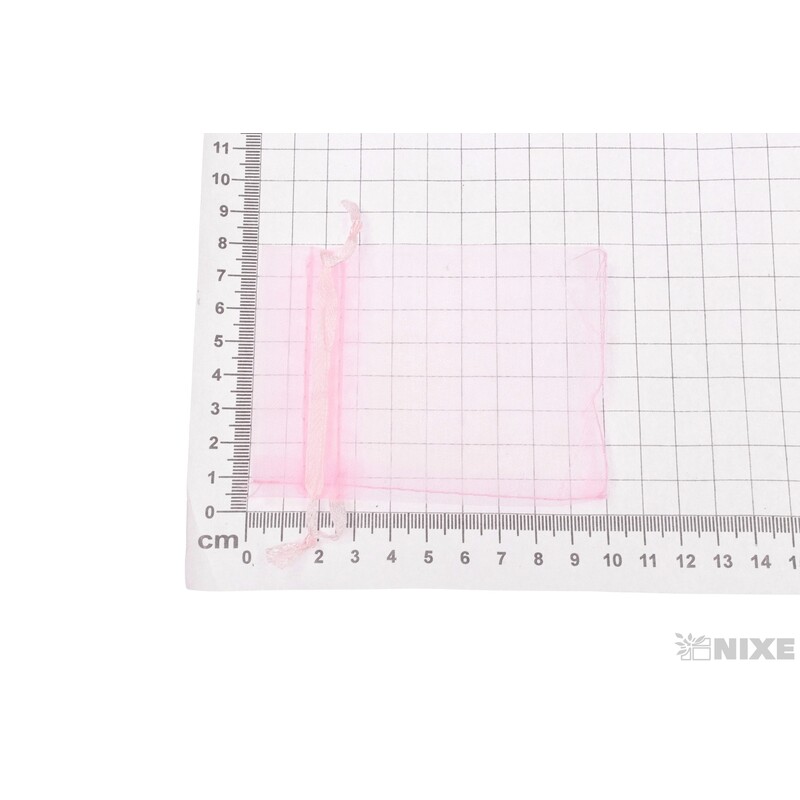 SÁČEK ORGANZA 7,5x10cm*RŮŽOVÁ