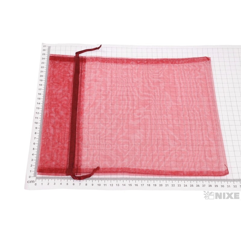 SÁČEK ORGANZA 24x30cm*BORDOVÁ