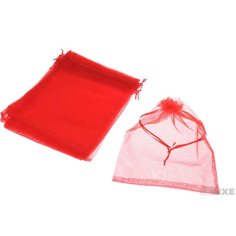 SÁČEK ORGANZA 24x30cm*ČERVENÁ