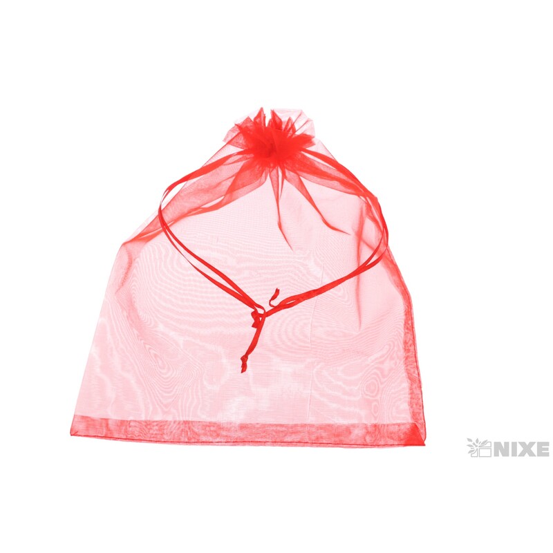 SÁČEK ORGANZA 24x30cm*ČERVENÁ