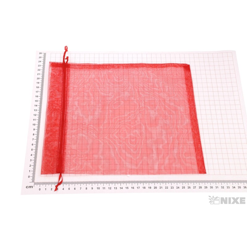 SÁČEK ORGANZA 24x30cm*ČERVENÁ