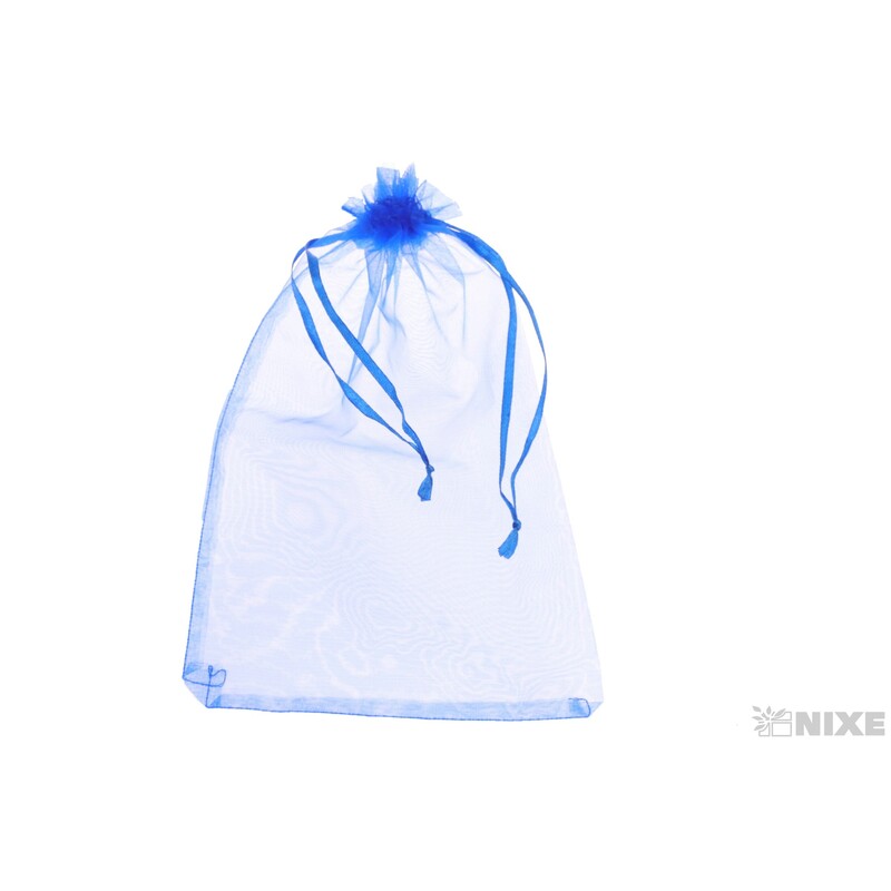 SÁČEK ORGANZA 20x25cm*MODRÁ TM.