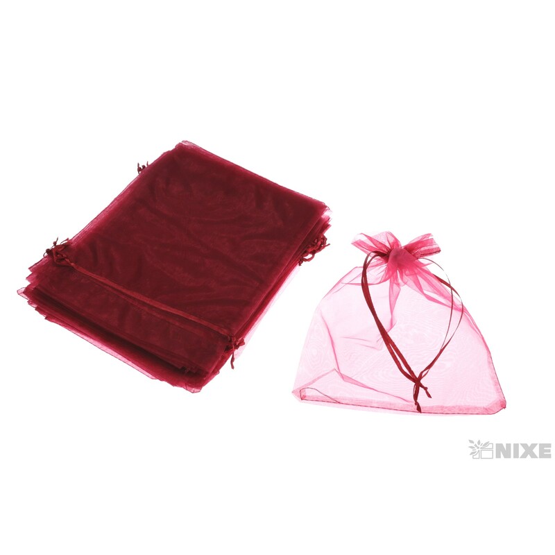SÁČEK ORGANZA 20x25cm*BORDOVÁ