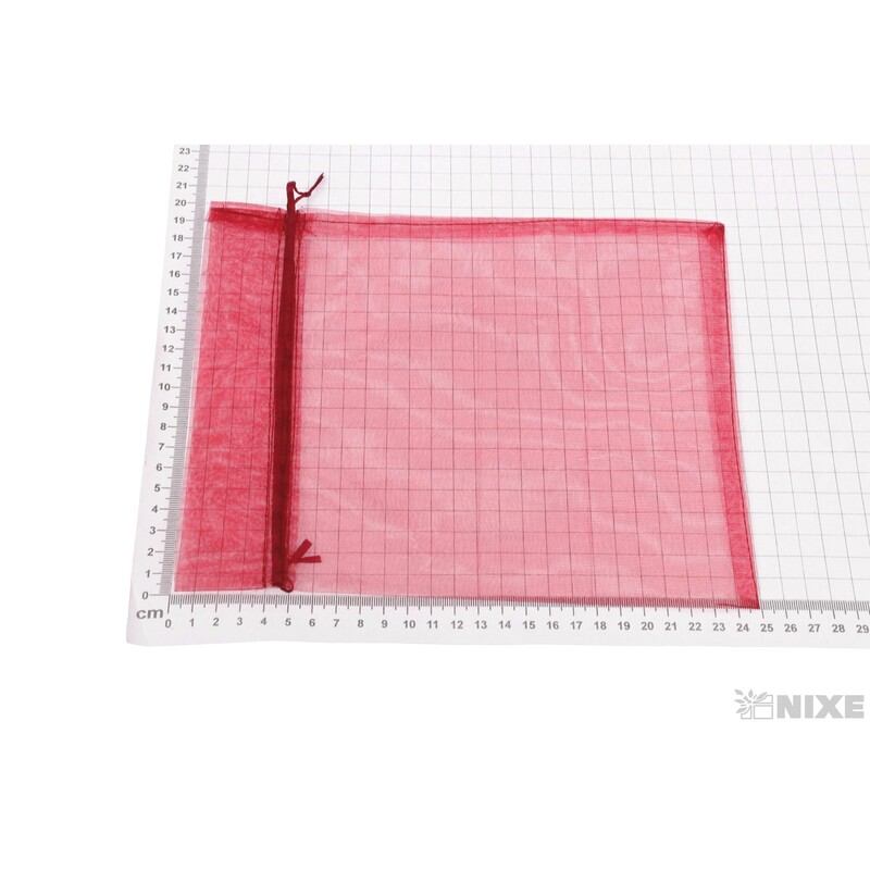 SÁČEK ORGANZA 20x25cm*BORDOVÁ