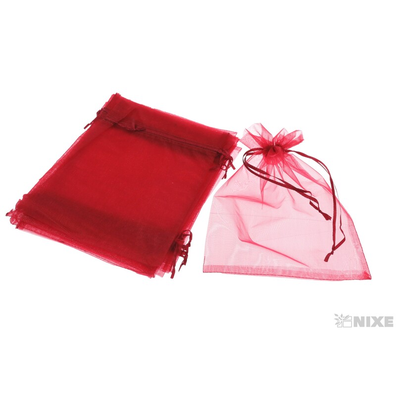 SÁČEK ORGANZA 15x23cm*BORDOVÁ