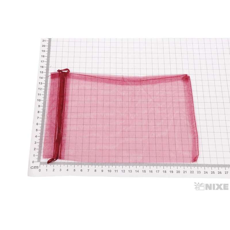 SÁČEK ORGANZA 15x23cm*BORDOVÁ