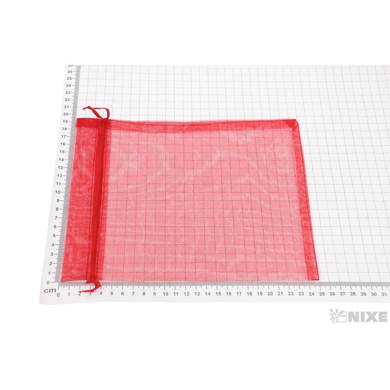SÁČEK ORGANZA 20x25cm*ČERVENÁ