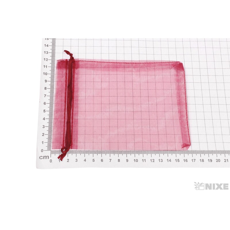 SÁČEK ORGANZA 12x17cm*BORDOVÁ