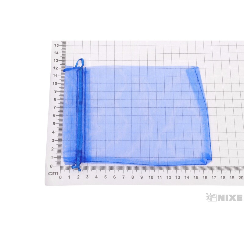 SÁČEK ORGANZA 12x17cm*MODRÁ TM.