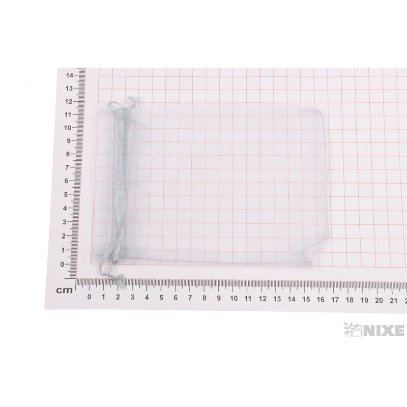 SÁČEK ORGANZA 12x17cm*STŘÍBRNÁ