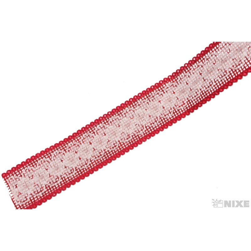 STUHA JUTA KRAJKA 25mmx7yd*BORDOVÁ