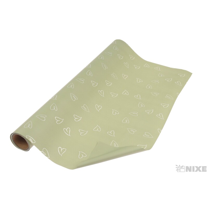 ROLE PLAST SRDCE 50cmx8m*ZELENÁ POVADLÁ