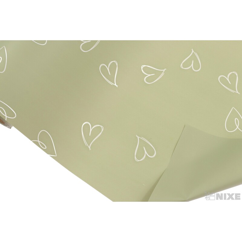 ROLE PLAST SRDCE 50cmx8m*ZELENÁ POVADLÁ