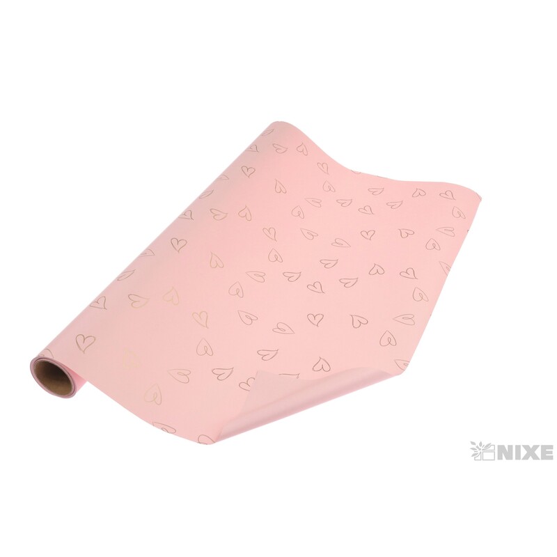 ROLE PLAST SRDCE 50cmx8m*RŮŽOVÁ