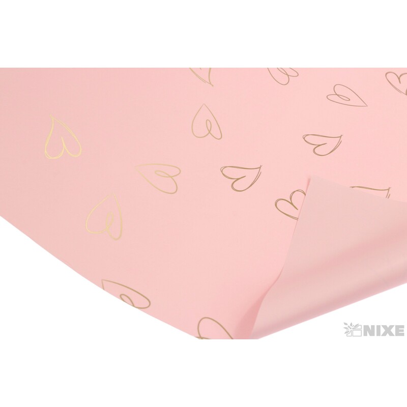 ROLE PLAST SRDCE 50cmx8m*RŮŽOVÁ