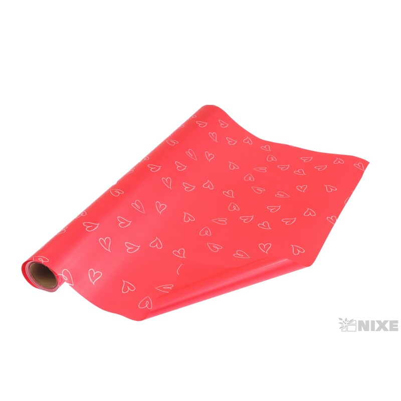 ROLE PLAST SRDCE 50cmx8m*ČERVENÁ