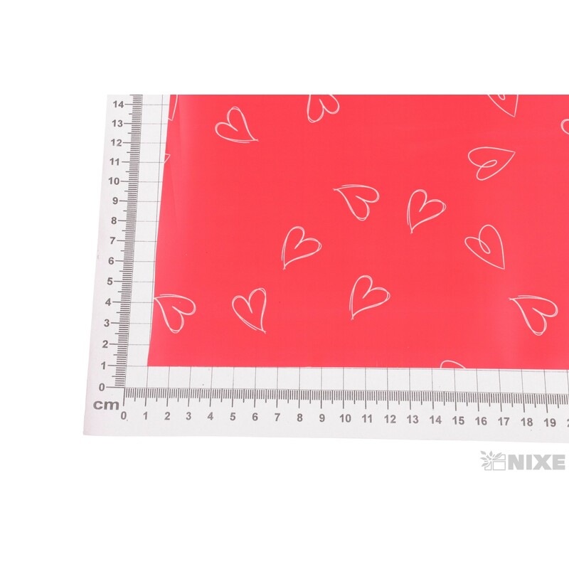 ROLE PLAST SRDCE 50cmx8m*ČERVENÁ