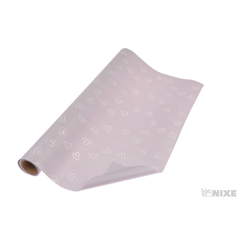 ROLE PLAST SRDCE 50cmx8m*FIALOVÁ