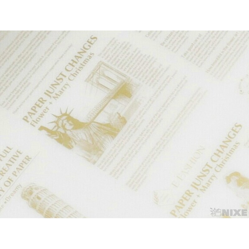 ROLE PLAST NOVINY 58cmx5yd*ZLATÁ