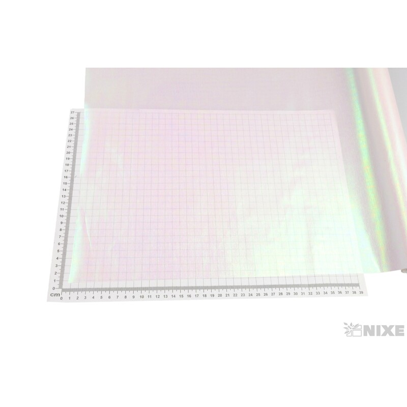 ROLE HOLOGRAM 50cmx5yd*BÍLÁ