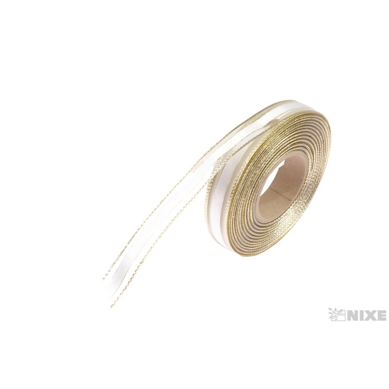 PES MONOF. DR. 15mmx25m*BÍLÁ+ZLATÁ 103100