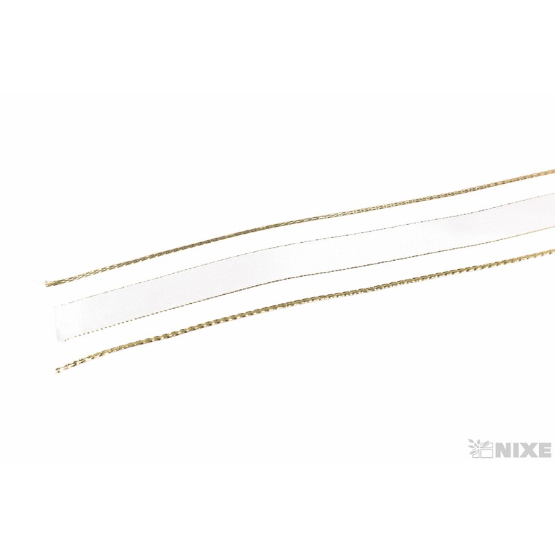 PES MONOF. DR. 25mmx25m*BÍLÁ+ZLATÁ 103100