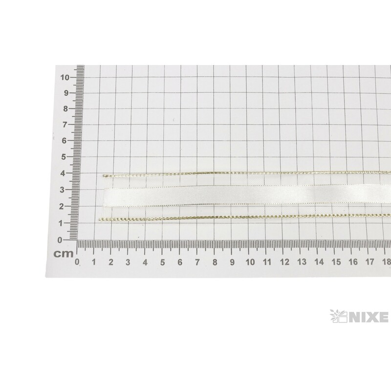 PES MONOF. DR. 25mmx25m*BÍLÁ+ZLATÁ 103100