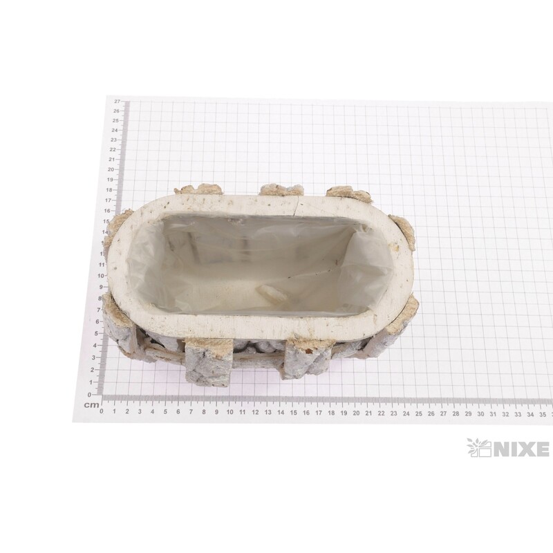 OBAL KŮRA 17x11x7cm*BÍLÁ