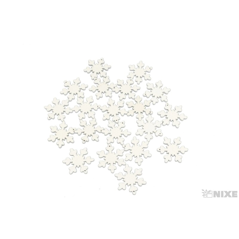 VLOČKA DŘEVO 20ks 3,5cm*BÍLÁ