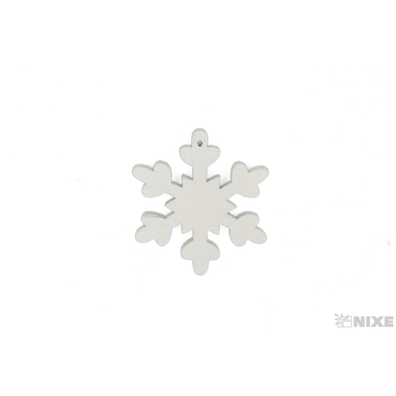 VLOČKA DŘEVO 20ks 3,5cm*BÍLÁ