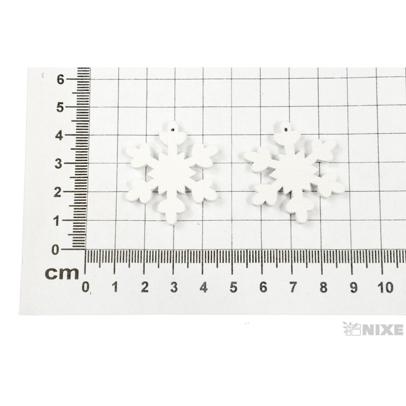 VLOČKA DŘEVO 20ks 3,5cm*BÍLÁ