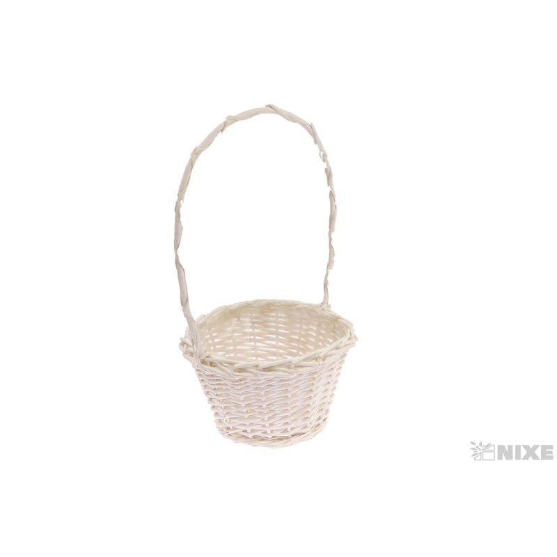 KOŠ PROUTĚNÝ 23x15x47cm*BÍLÁ