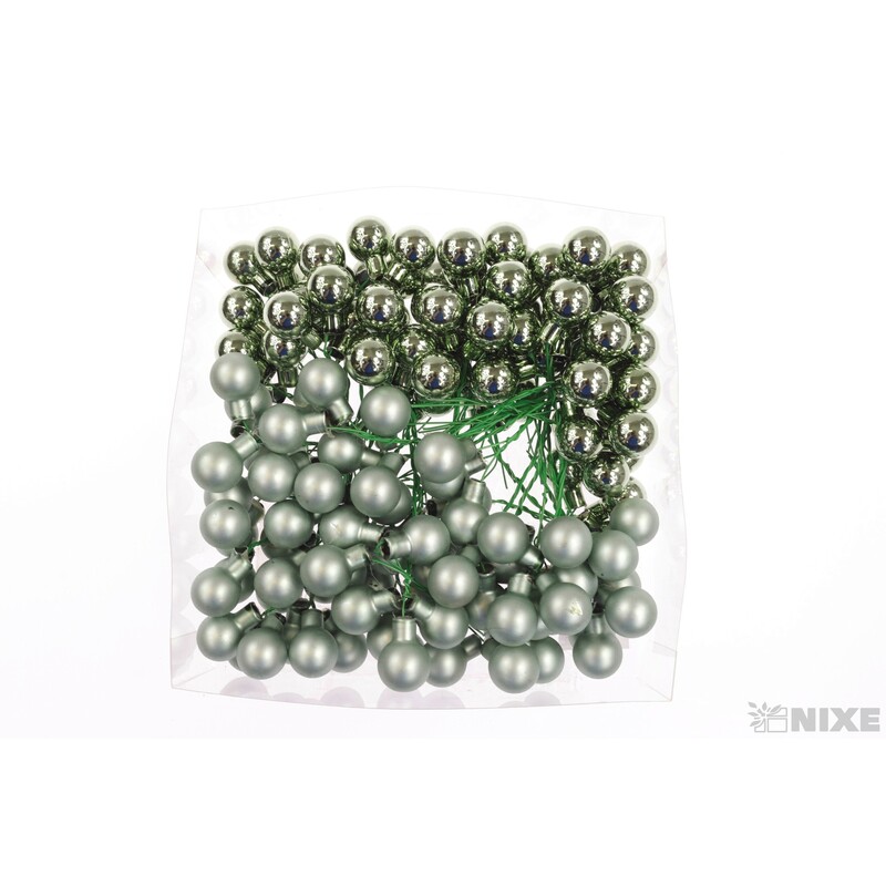 KOULE NA DR. 2x10,5cm 144ks MIX*ZELENÁ