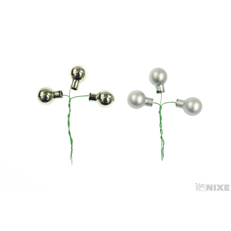 KOULE NA DR. 2x10,5cm 144ks MIX*ZELENÁ