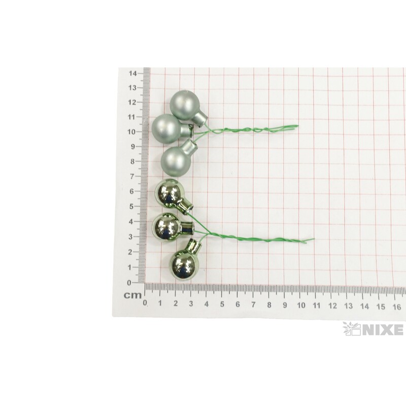 KOULE NA DR. 2x10,5cm 144ks MIX*ZELENÁ