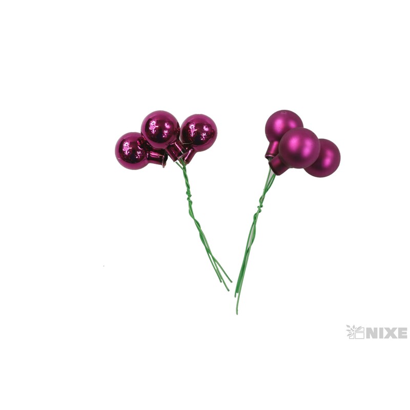 KOULE NA DR. 2x10,5cm 144ks MIX*RŮŽOVÁ TM.